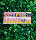 Short Rainbow Butterfly/ Mojito Swarovski Freestlye Duo