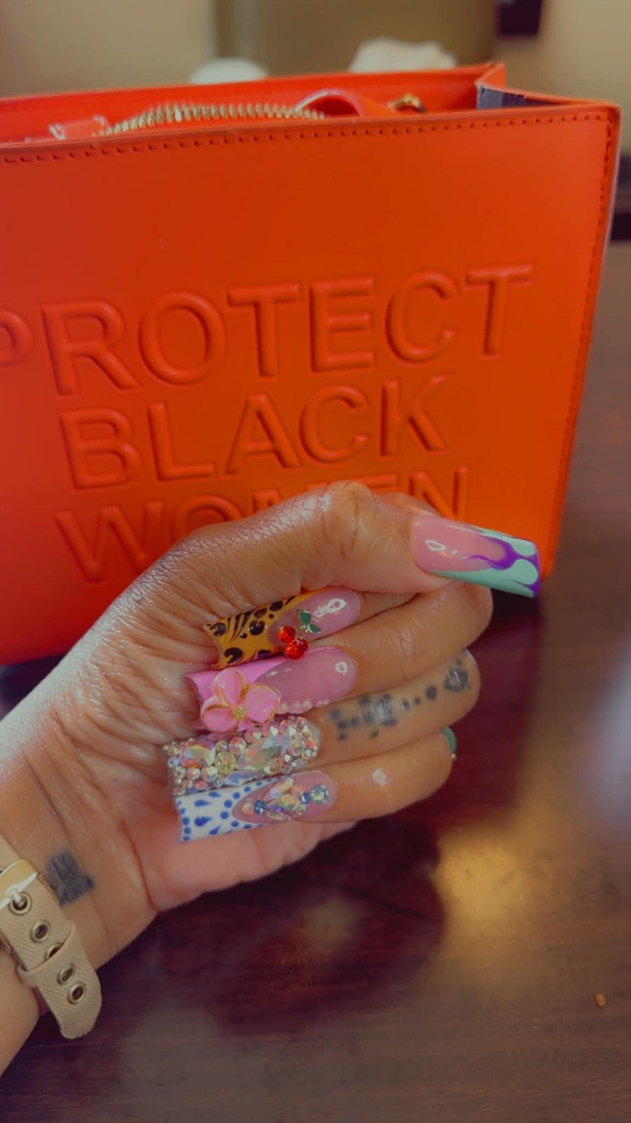 Customer nail photo