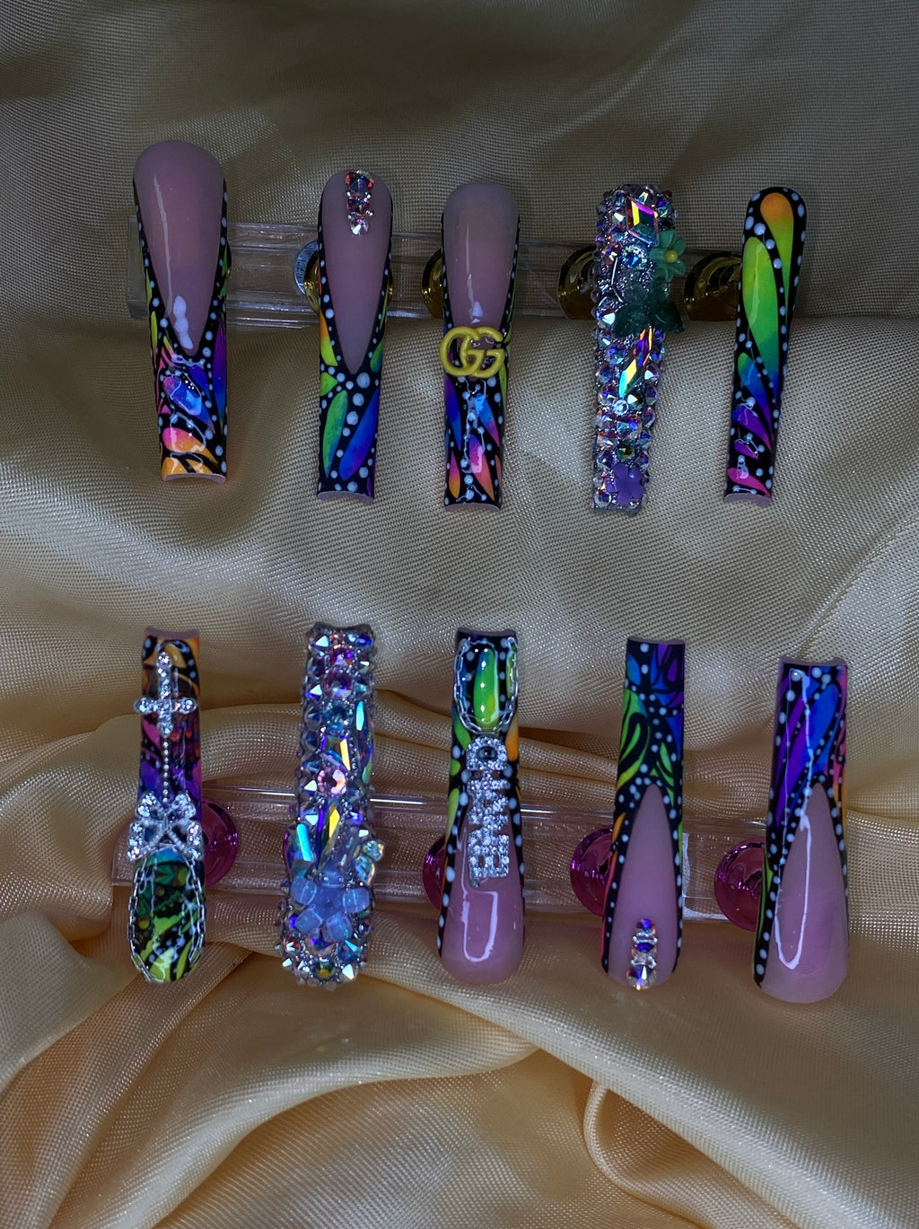 3XL Rainbow Butterfly Swarovski Freestyle