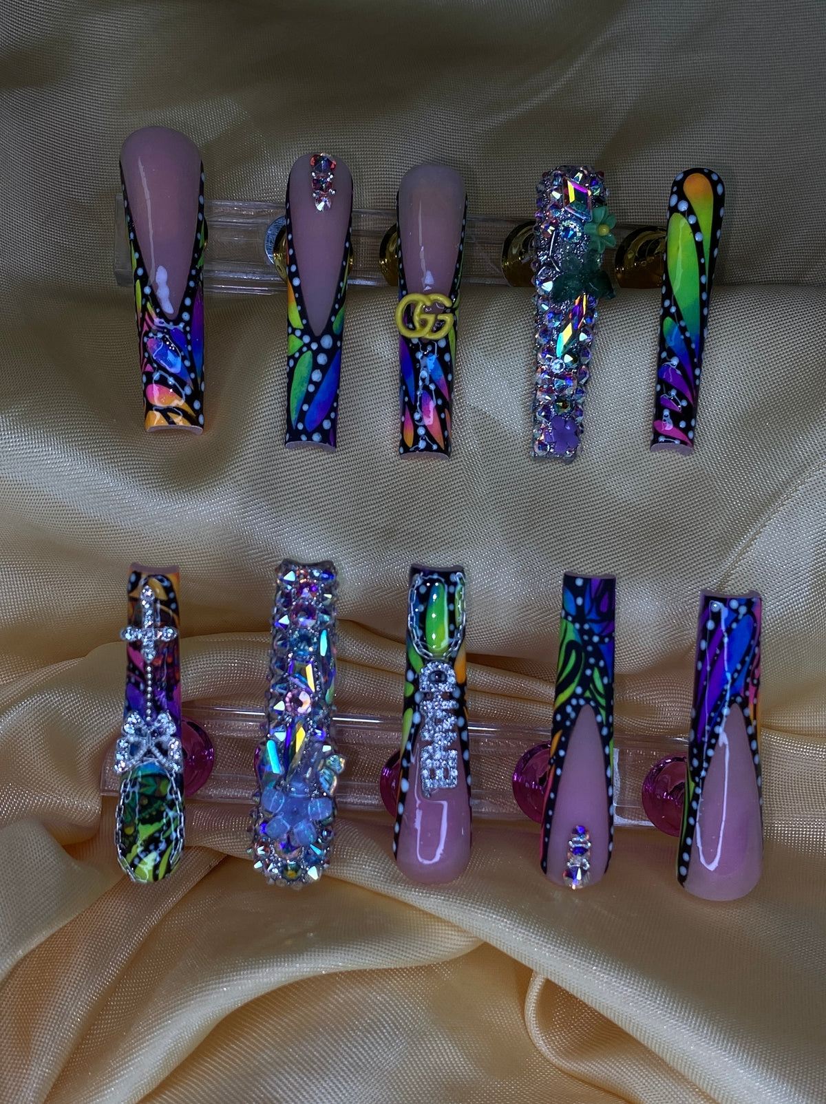 3XL Rainbow Butterfly Swarovski Freestyle