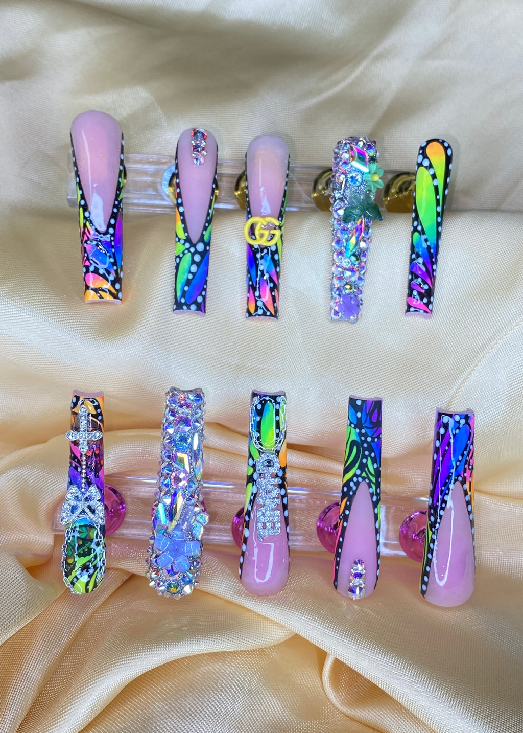 3XL Rainbow Butterfly Swarovski Freestyle